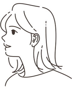 女性のイラストアイコン